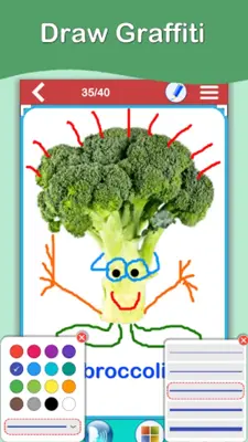 Vegetables Cards android App screenshot 2