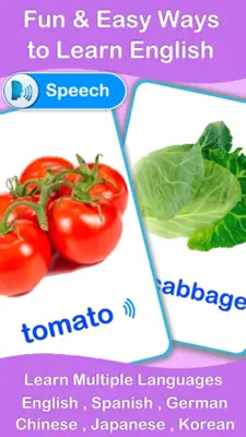 Vegetables Cards android App screenshot 4